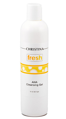 Christina Fresh AHA Cleansing Gel  Очищающий гель с фруктовыми кислотами, 300 мл.