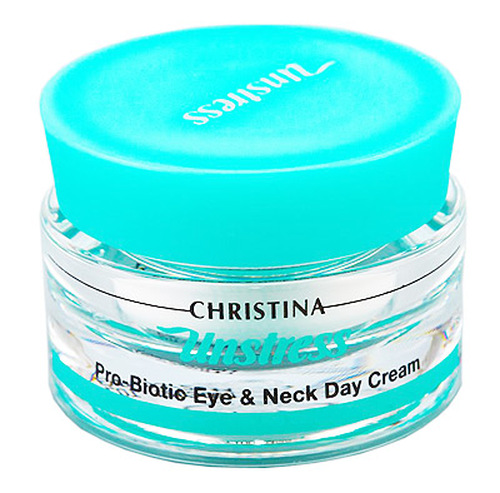 Christina Unstress: Probiotic day cream for eye and Neck SPF 8 Дневной крем-пробиотик для кожи век и шеи с СПФ 8, 30 мл.