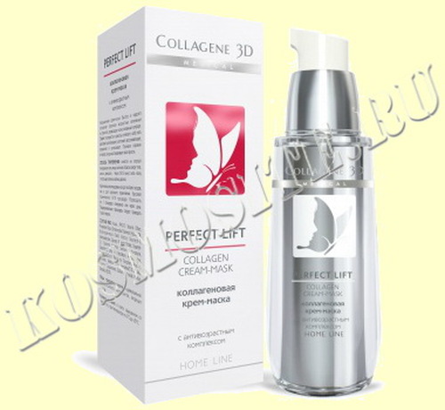 Collagen 3D PERFECT LIFT Коллагеновая крем-маска для лица с антивозрастным комплексом, 30 мл.