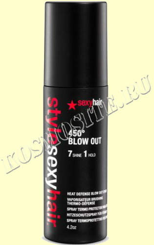 Sexy Hair  Blow Out – Heat Defense Blow Dry Spray  Спрей для укладки 7-1/ 450°  125 мл