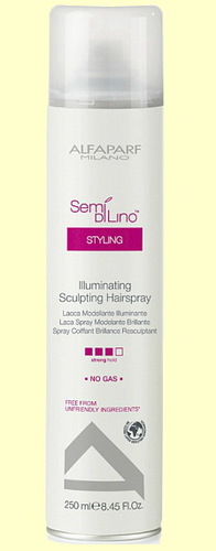 ALFAPARF ILLUMINATING SCULPTING HAIRSPRAY Лак для моделирования укладки волос, придающий блеск, 250 мл.