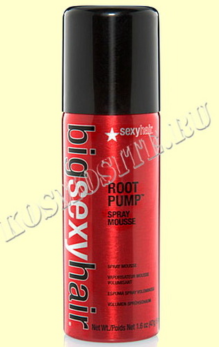 Sexy Hair ROOT PUMP VOLUMIZING SPRAY MOUSSE Мусс - Спрей для объёма, 50 мл.