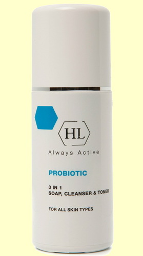 HOLY LAND | PROBIOTIC 3 in 1, SOAP, CLEANSER & TONER: Очиститель 3 в 1, 150 мл.