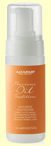 ALFAPARF ANTI-FRIZZ ECO-MOUSSE Разглаживающий мусс для кудрявых волос, 125 мл.